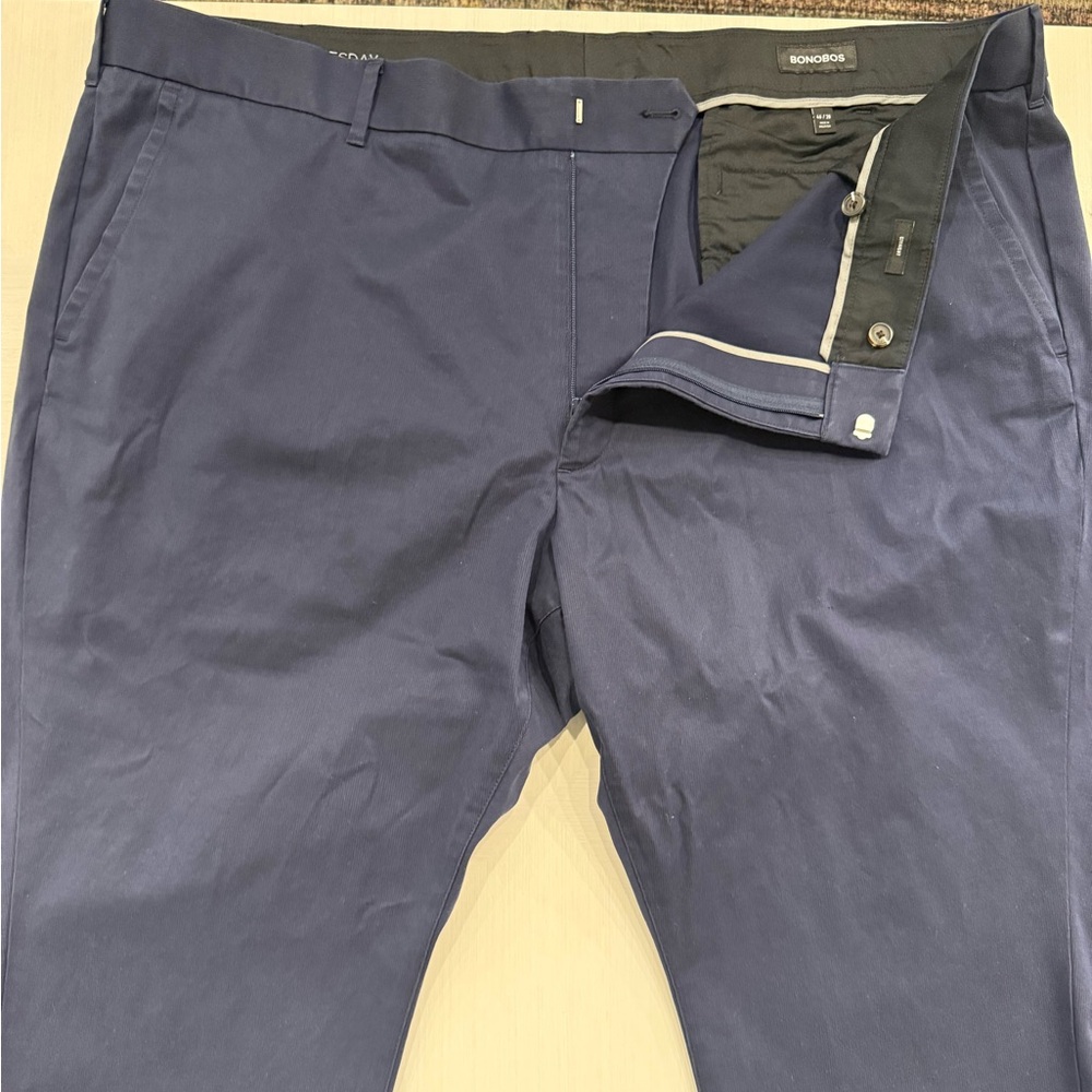 Bonobos - Stretch Weekday Warrior Dress Pants 46"x 26” in Tuesday Navy